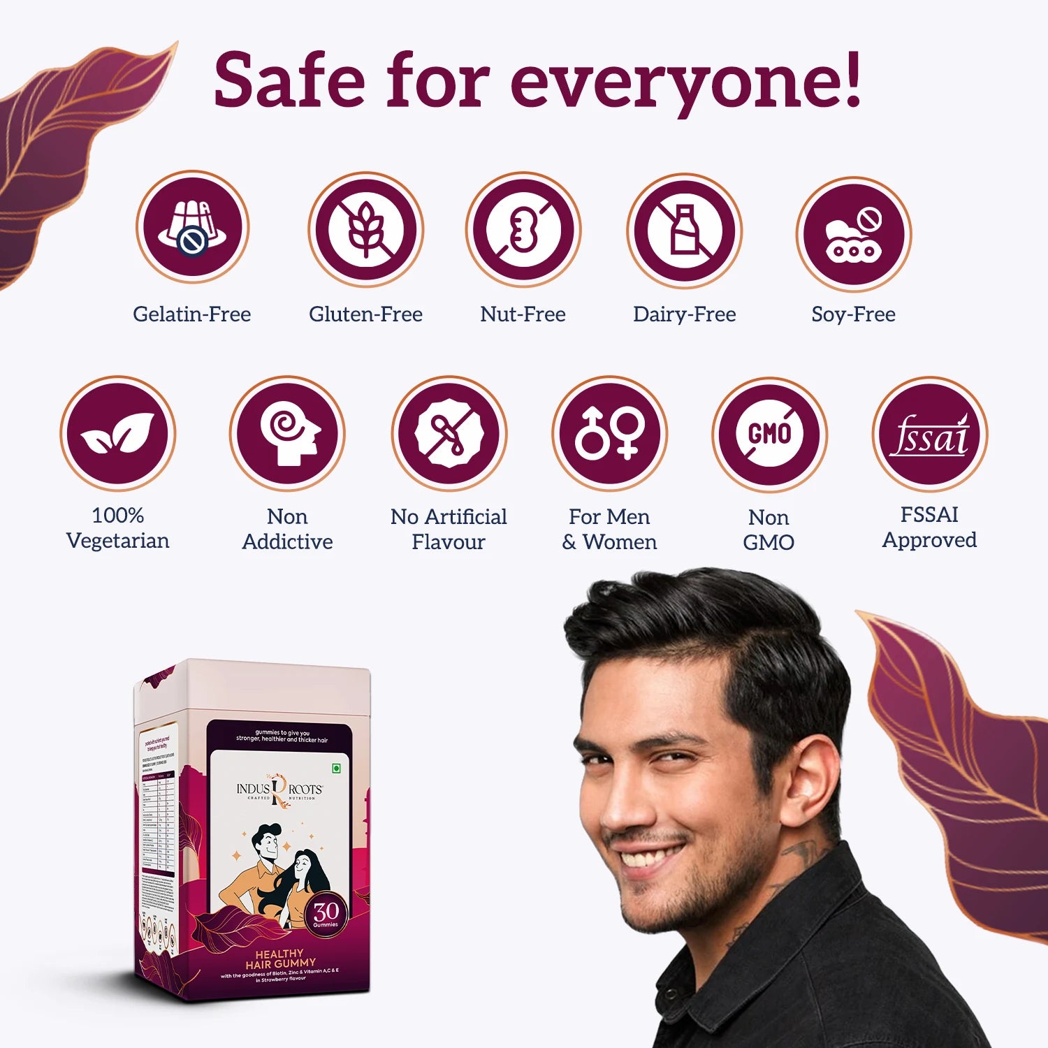 Hair Gummies FSSAI approved vegan
