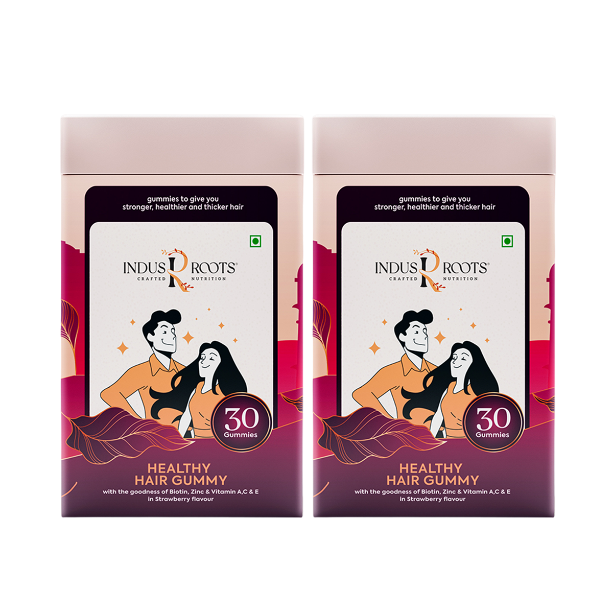 Healthy Hair Gummy - Biotin, Zinc, Folate, Vitamins A,C,E