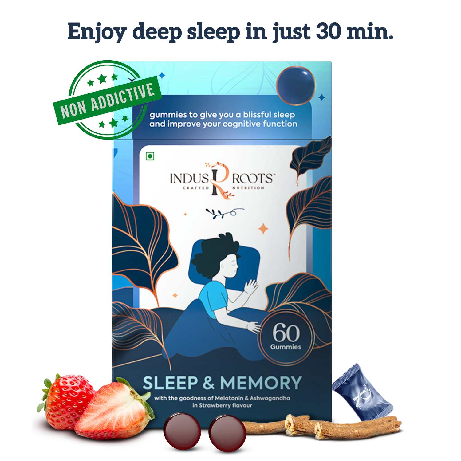 Indus Roots Sleep Gummies for Men and Women