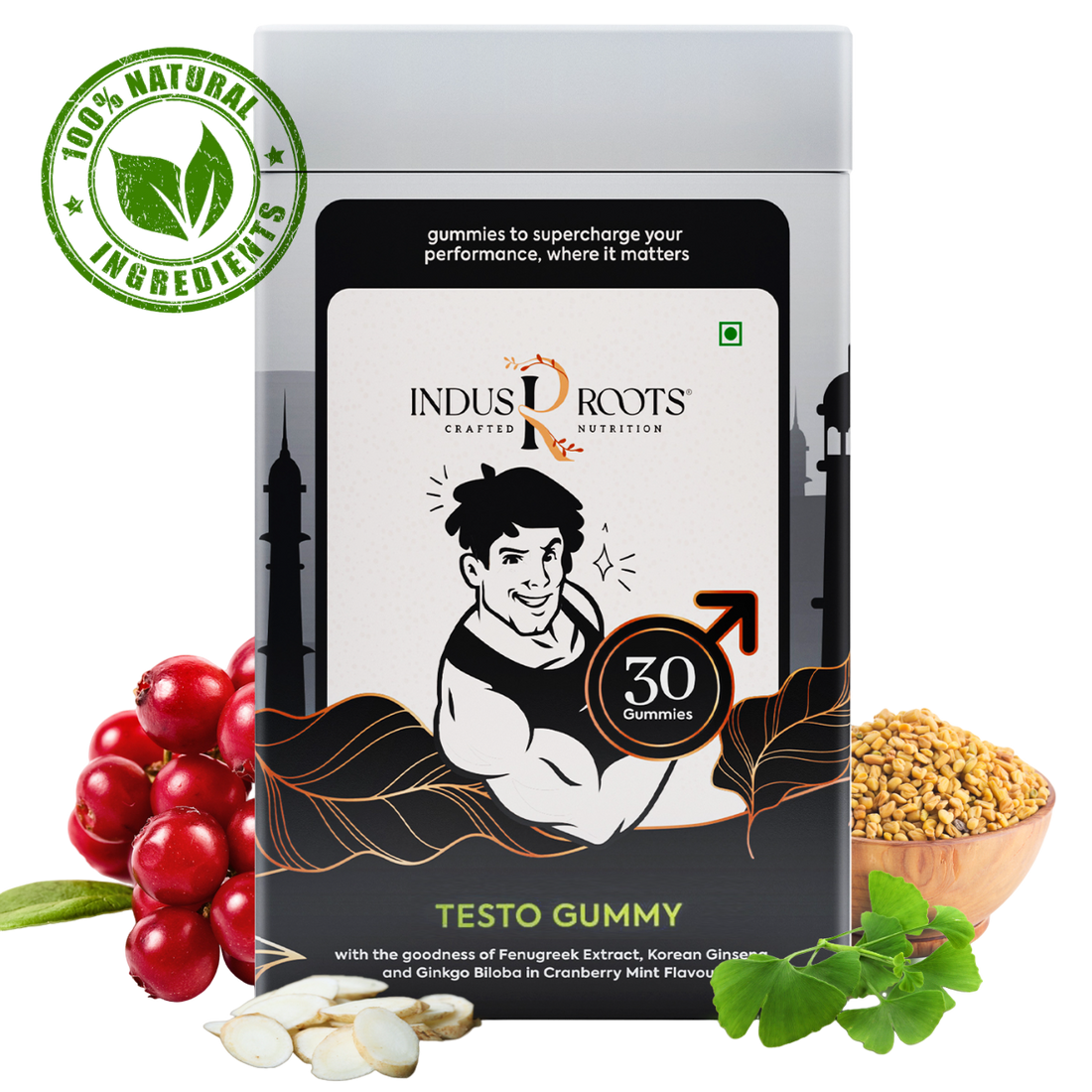 Performance Boost Gummy - Fenugreek Extract, Korean Ginseng, Ginkgo Biloba & Zinc